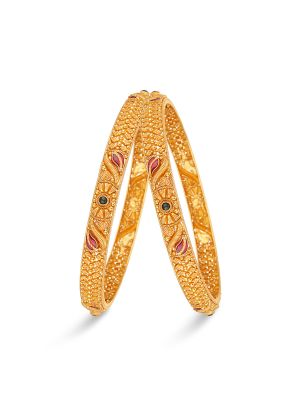 Enticing Gold Bangle-hover