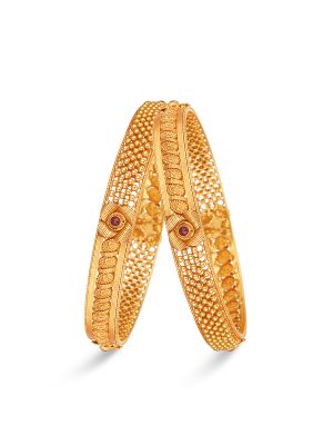 Enticing Gold Bangle-hover