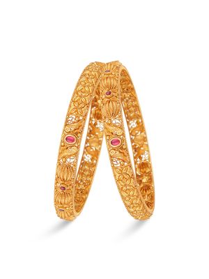 Enticing Gold Bangle-hover