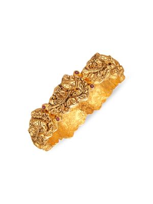 Exquisite Nagas Gold Bangle-hover