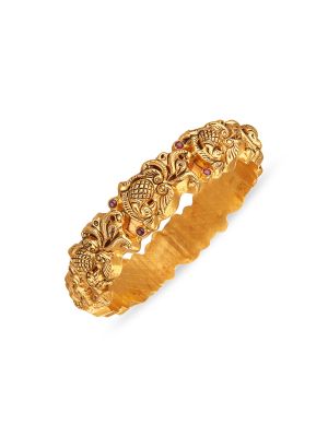 Exquisite Nagas Gold Bangle-hover