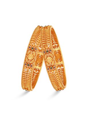 Glorious Temple Gold Bangle-hover