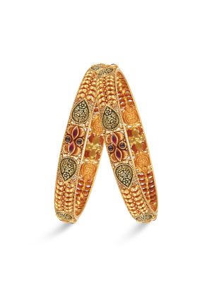 Glorious Traditional Gold Bangle-hover