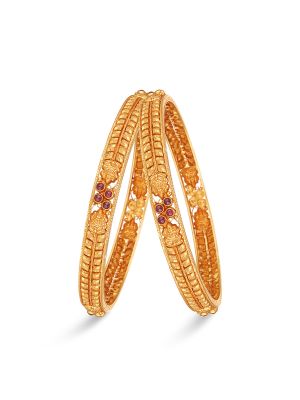 Glorious Traditional Gold Bangle-hover