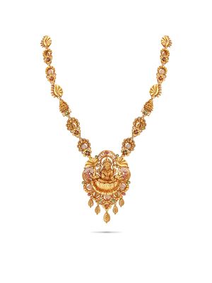 Fascinating Gold Fancy Necklace-hover