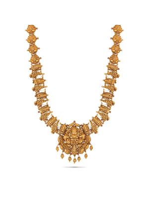 Mesmerising Nagas Antique Gold Haram-hover