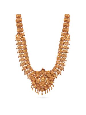 Mesmerising Nagas Antique Gold Haram-hover