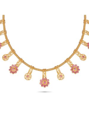 Latest Fancy Gold Necklace-hover