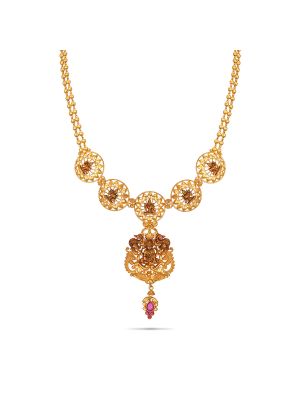 Latest Fancy Temple Necklace-hover