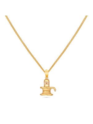 Gold Shiva Lingam Pendant-hover