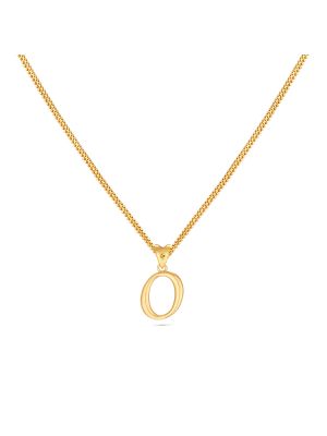 Stylish O Letter Gold Pendant-hover