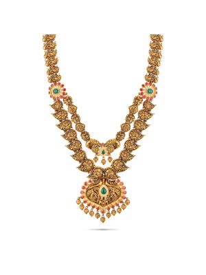 Royal Antique Peacock Gold Haram-hover
