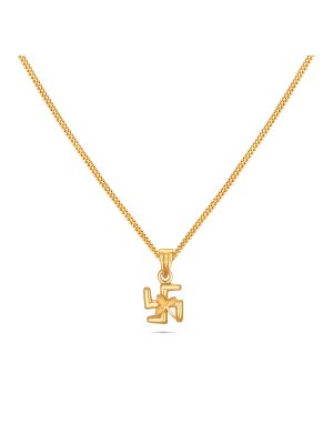 Gold Swastika Pendant-hover