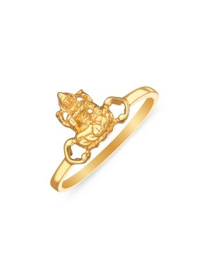 Stunning one gram gold arm band or bajubandi with Lakshmi devi motif.