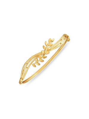 Elegant Leaf Bangle-hover