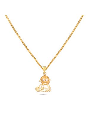 Monkey Gold Pendant-hover