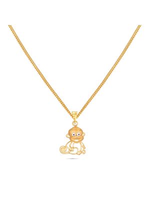 Monkey Gold Pendant-hover