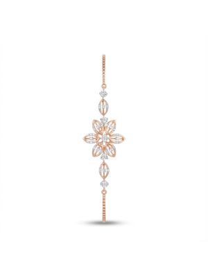 Trendy Lotus Clusture Diamond Bracelet-hover