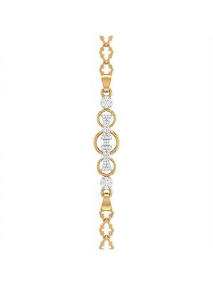 Fancy Circle Linked Diamond Bracelet-hover