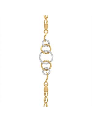 Luxury Circle Linked Diamond Bracelet-hover