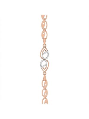 Twin Teardrop Diamond Rose Bracelet-hover