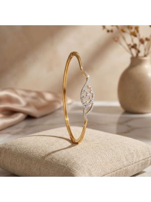 Elegant Swirl Design Diamond Gadi -hover