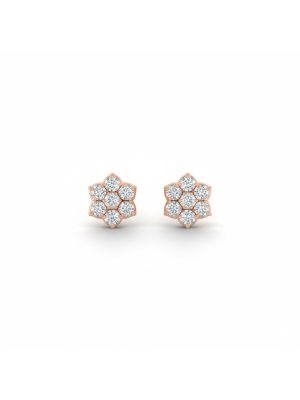 Legacy Floral Luxe Diamond Stud-hover