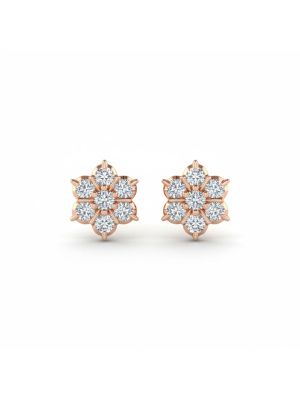 Royal Bloom Diamond Stud-hover
