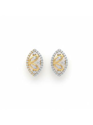 Floral Spark Diamond Stud-hover