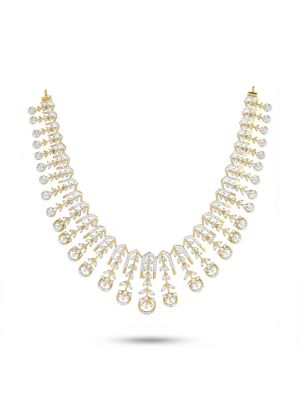 Antique Royal Gold Diamond Necklace-hover