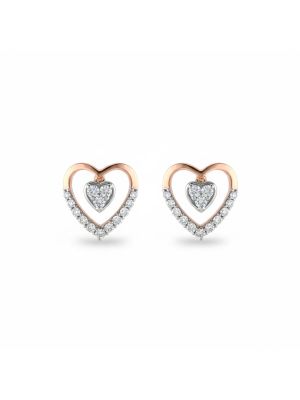 Heartin Legacy Rose Diamond Stud-hover