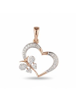 Fancy Hearty Rose Diamond Pendant-hover