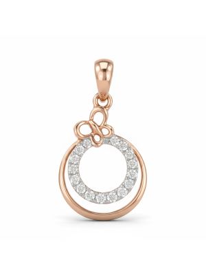 Aesthetic Ovalized Rose Diamond Pendant-hover