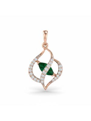 Iconic Sparkle Rose Diamond Pendant-hover