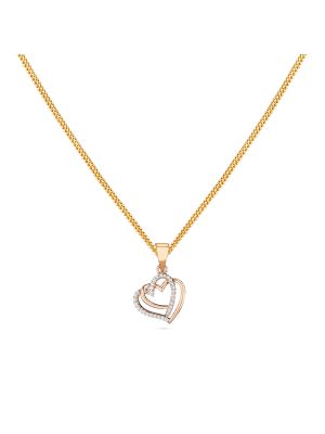 Diamond Accent Double Heart Pendant-hover