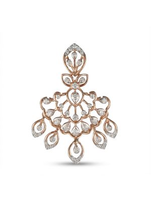 Bridal Rose Gold Diamond Drops -hover