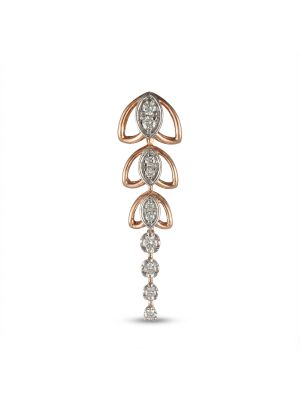Marquise Rose Gold Diamond Drops-hover