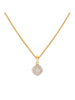 Diamond Floral Pendant-hover