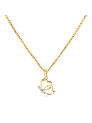 Diamond Fancy Double Heart Pendant-hover