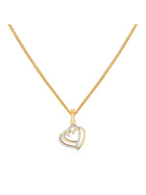 Double Heartin Pendant-hover