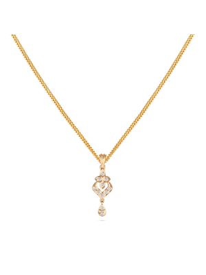 Luxurious Dangling Diamond Teardrop Pendant-hover