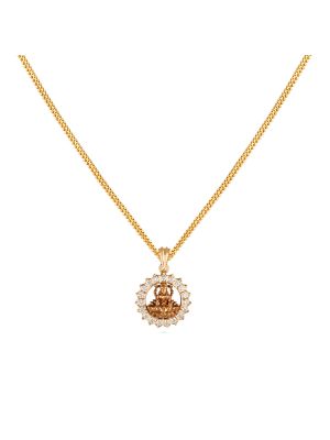 Divine Lakshmi Diamond Pendant-hover