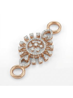 Diamond Floral Hook Mugapu Pendant-hover