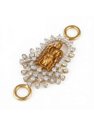 Diamond Meenakshi Mugapu Pendant-hover