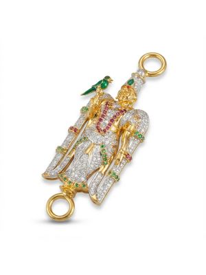 Diamond Meenakshi Mugapu Pendant-hover