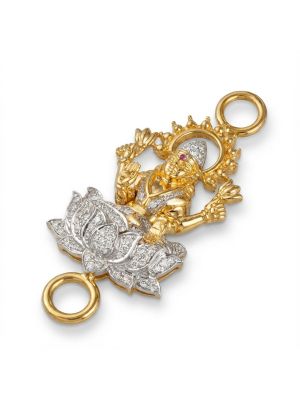 Diamond Lakshmi Mugapu Pendant-hover