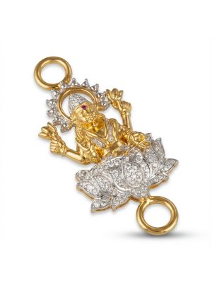Diamond Lakshmi Mugapu Pendant-hover
