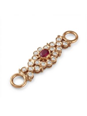 Traditional Diamond Mugappu Pendant-hover