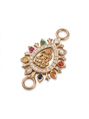 Diamond Lakshmi Navaratna Mugapu Pendant-hover