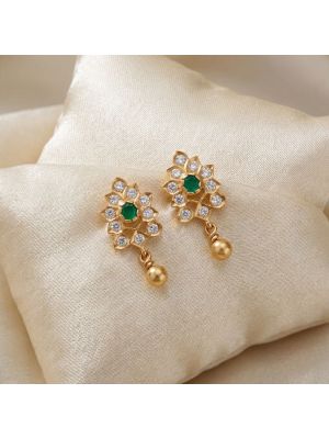 Bridal Florant Gold Diamond Drops-hover